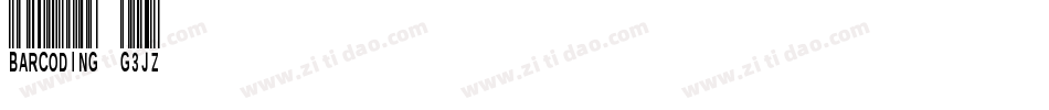 Barcoding-G3JZ字体转换
