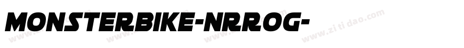 MonsterBike-nRROg字体转换