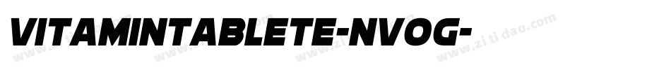Vitamintablete-nvOg字体转换