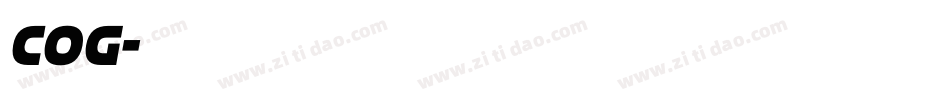 cog字体转换