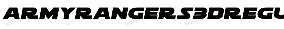 ArmyRangers3DRegular-7a0D字体转换