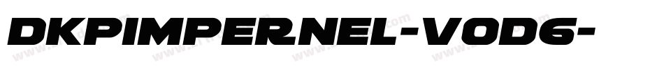 Dkpimpernel-V0D6字体转换