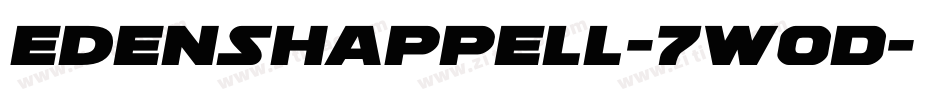Edenshappell-7w0D字体转换