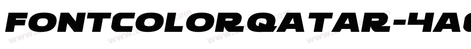 FontColorQatar-4a0D字体转换