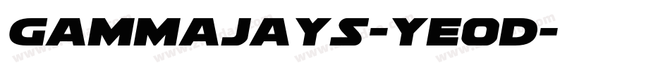 Gammajays-yE0d字体转换