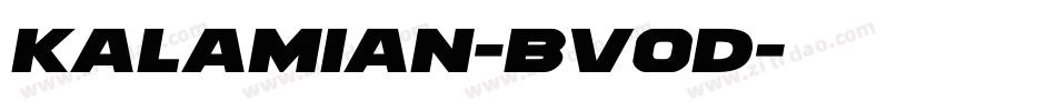 Kalamian-BV0d字体转换 Kalamian-BV0d字体转换
