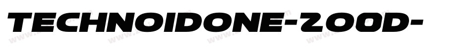 TechnoidOne-2O0d字体转换 TechnoidOne-2O0d字体转换