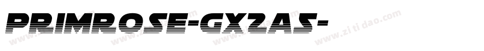 Primrose-gx2A5字体转换