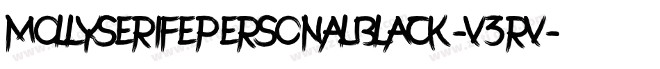 MollyserifepersonalBlack-V3rV字体转换