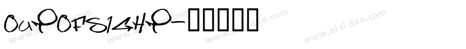 OUTOFSIGHT字体转换