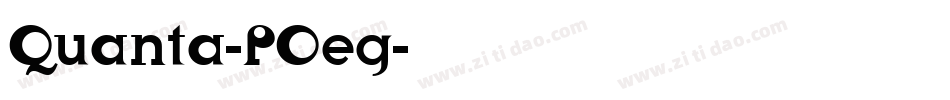 Quanta-POeg字体转换