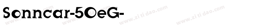 Sonncar-5OeG字体转换