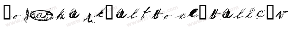 JoySharkHalftoneItalic-vlOy字体转换