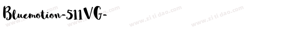 Bluemotion-511VG字体转换
