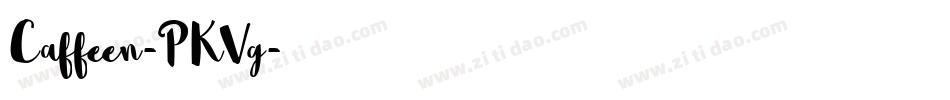 Caffeen-PKVg字体转换 Caffeen-PKVg字体转换