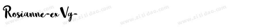 Rosianne-exVg字体转换
