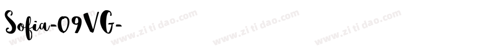 Sofia-09VG字体转换 Sofia-09VG字体转换