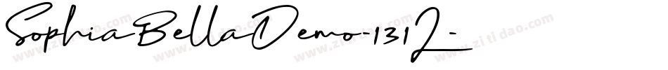 SophiaBellaDemo-131L字体转换