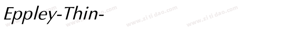 Eppley-Thin字体转换