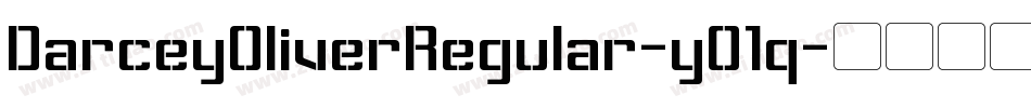 DarceyOliverRegular-yO1q字体转换