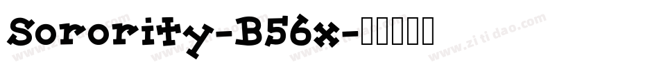 Sorority-B56x字体转换