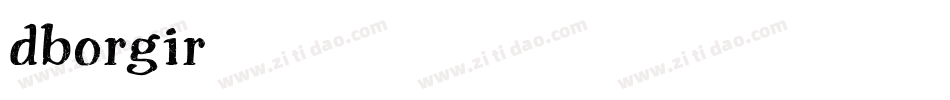 dborgir字体转换