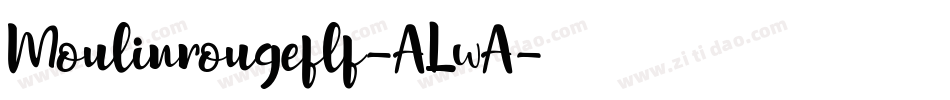 Moulinrougeflf-ALwA字体转换