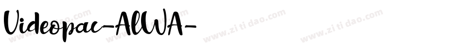 Videopac-AlWA字体转换
