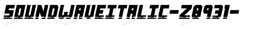 SoundWaveItalic-z8931字体转换