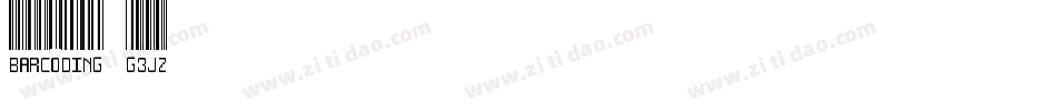 Barcoding-G3JZ字体转换