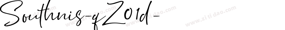 Southnis-qZ01d字体转换