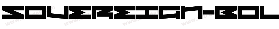 Sovereign-BoldItalic字体转换