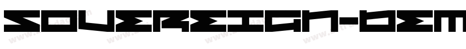 Sovereign-DemiBoldItalic字体转换