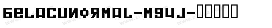 BelacuNormal-mG4j字体转换