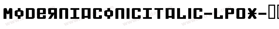 ModernIaconicItalic-lp0X字体转换