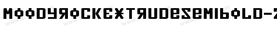 MoodyrockExtrudeSemibold-zL0X字体转换