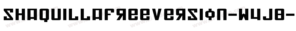 ShaquillaFreeVersion-w4J8字体转换