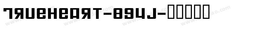 Trueheart-8G4J字体转换