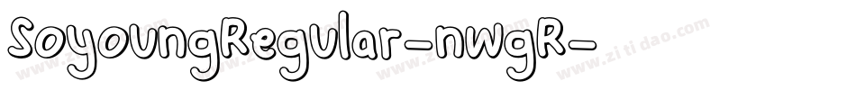 SoyoungRegular-nwgR字体转换