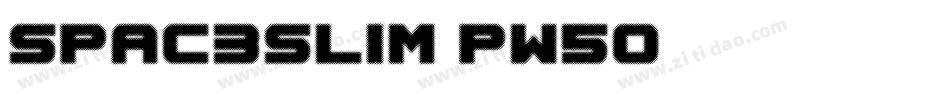 Spac3Slim-pW5O字体转换