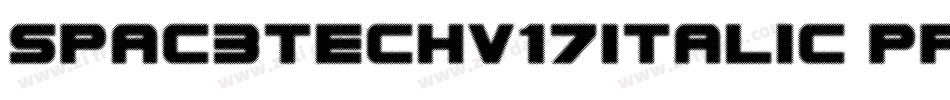 Spac3Techv17Italic-pPLa字体转换