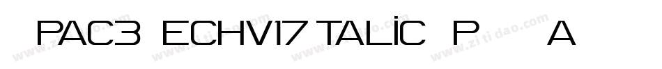 Spac3Techv17Italic-pPLa字体转换
