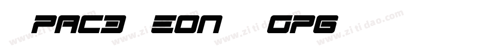 Spac3Neon-Rgp6字体转换