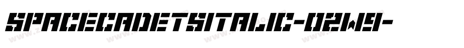 SpaceCadetsItalic-02W9字体转换
