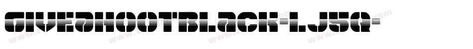 GiveAHootBlack-lJ5q字体转换
