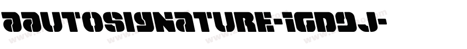 AAutoSignature-1GD9j字体转换