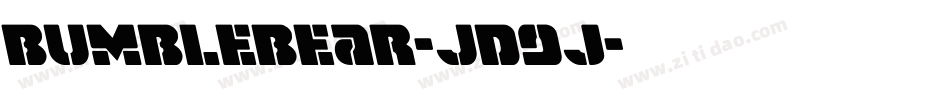 Bumblebear-JD9j字体转换