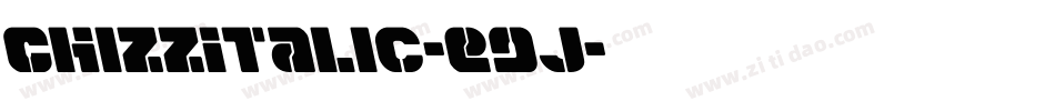 ChizzItalic-E9j字体转换