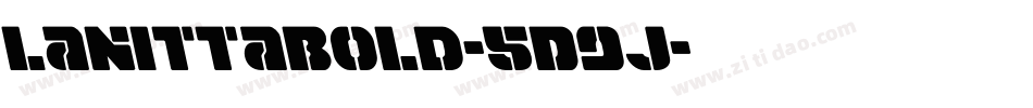 LanittaBold-5D9j字体转换