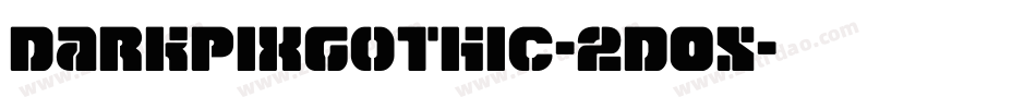 DarkpixGothic-2D0X字体转换